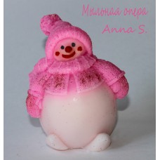 Снеговик (с использованием неонового красителя)